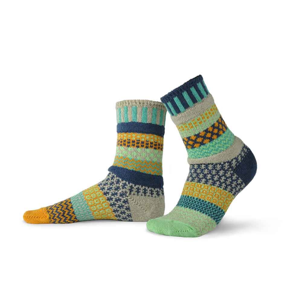 Bas Solmate vert en coton recyclé